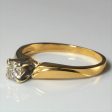 Yellow Gold Solitaire Diamond Ring | 0.28ct | SZ 7.5 | For Discount