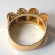 Yellow Gold Scroll Ring | SZ 7.25 | Hot on Sale