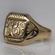 10k Yellow Gold  V.C.L.  Initial Ring | SZ 11 | Fashion