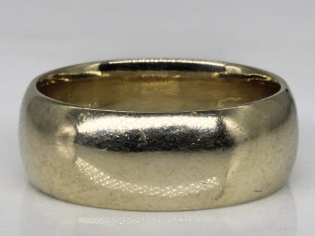 14k White Gold Wide Band | SZ 6 | Sale