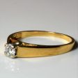 Yellow Gold Solitaire Diamond Ring | 0.21ct | SZ 6.25 | For Discount