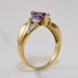 Amethyst & Diamond Bypass Ring | 0.70ct, 0.02ctw | SZ 6.25 | Online now