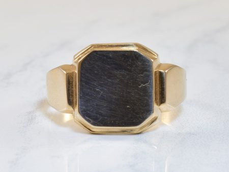 10k Yellow Gold Signet Ring | SZ 10.5 | Online Sale