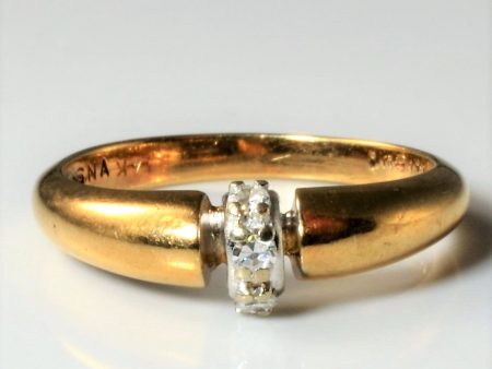 Yellow Gold Diamond Joint Band | 0.06ctw | SZ 6.25 | Online