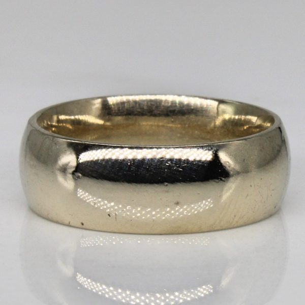 10k White Gold Band | SZ 7.25 | Sale